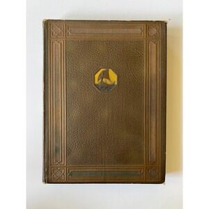 Antique Our Wonder World Vol. X The Quiz Book 1926 Leather Bound Illustrated